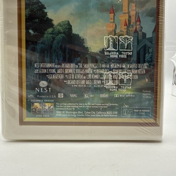 The Swan Princess- Mystery of the Enchanted Treasure- Sealed VHS 1998 Clam Shell - Picture 4 of 9
